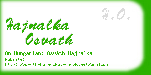 hajnalka osvath business card